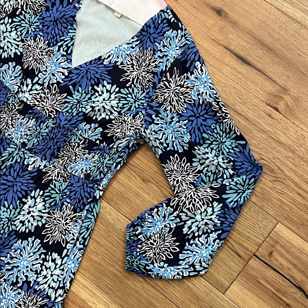 Sail to Sable Blue Floral Dress - Picture 3 of 6